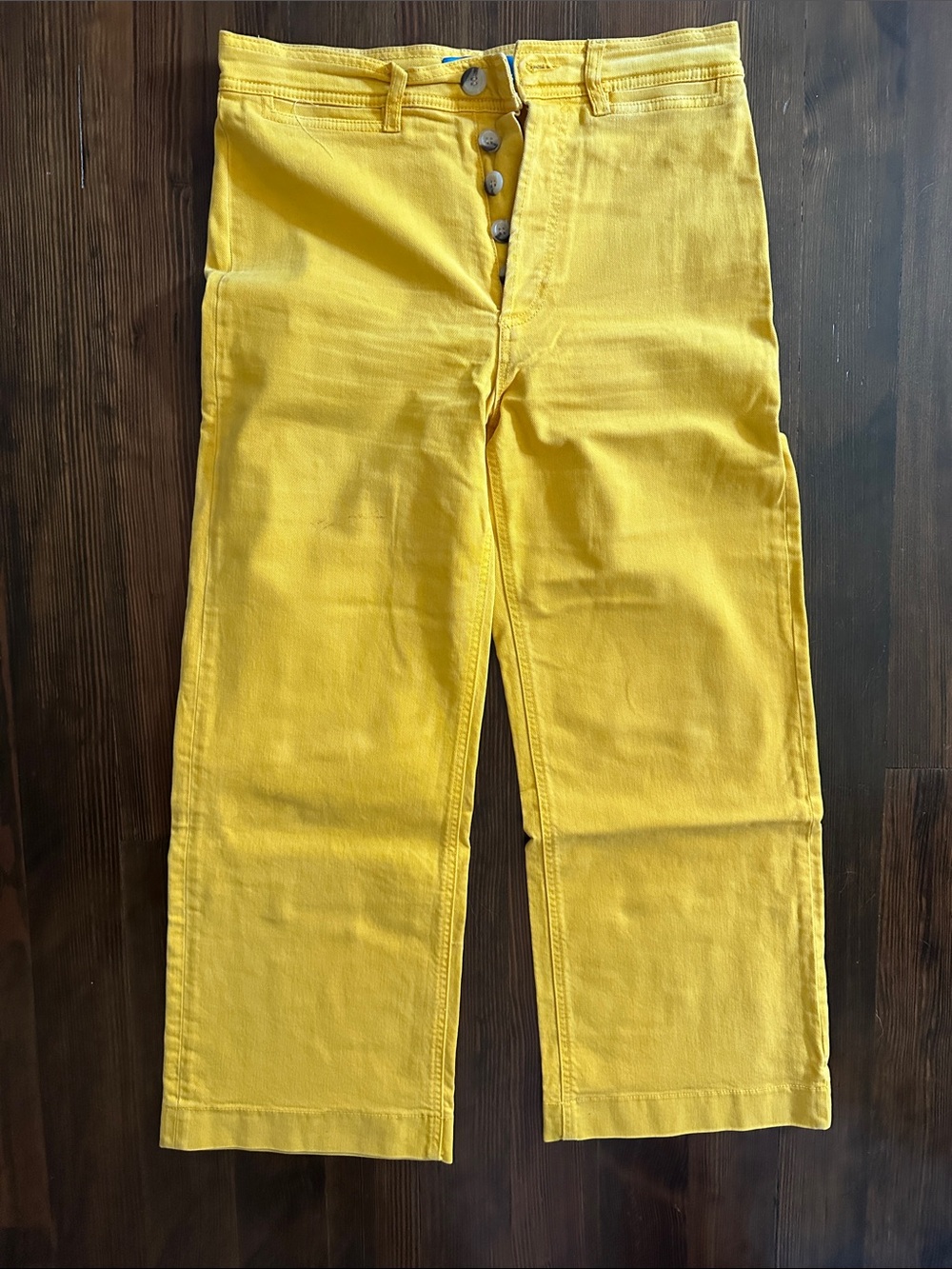 Wide Leg Women’s Pants in Yellow